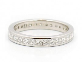 This is a picture of a Princess Cut Diamond Eternity Band