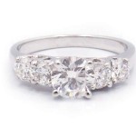 This is a picture of a White Gold Five Stone Engagement Ring
