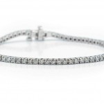 This is a picture of a 14k White Gold Tennis Bracelet