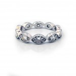 This is a picture of a Diamond Band with Marquise-Shaped Bezels