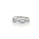 White gold and diamond infinity design - Long