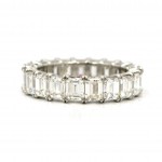 This is a picture of an Emerald Cut Diamond Eternity Band in Platinum