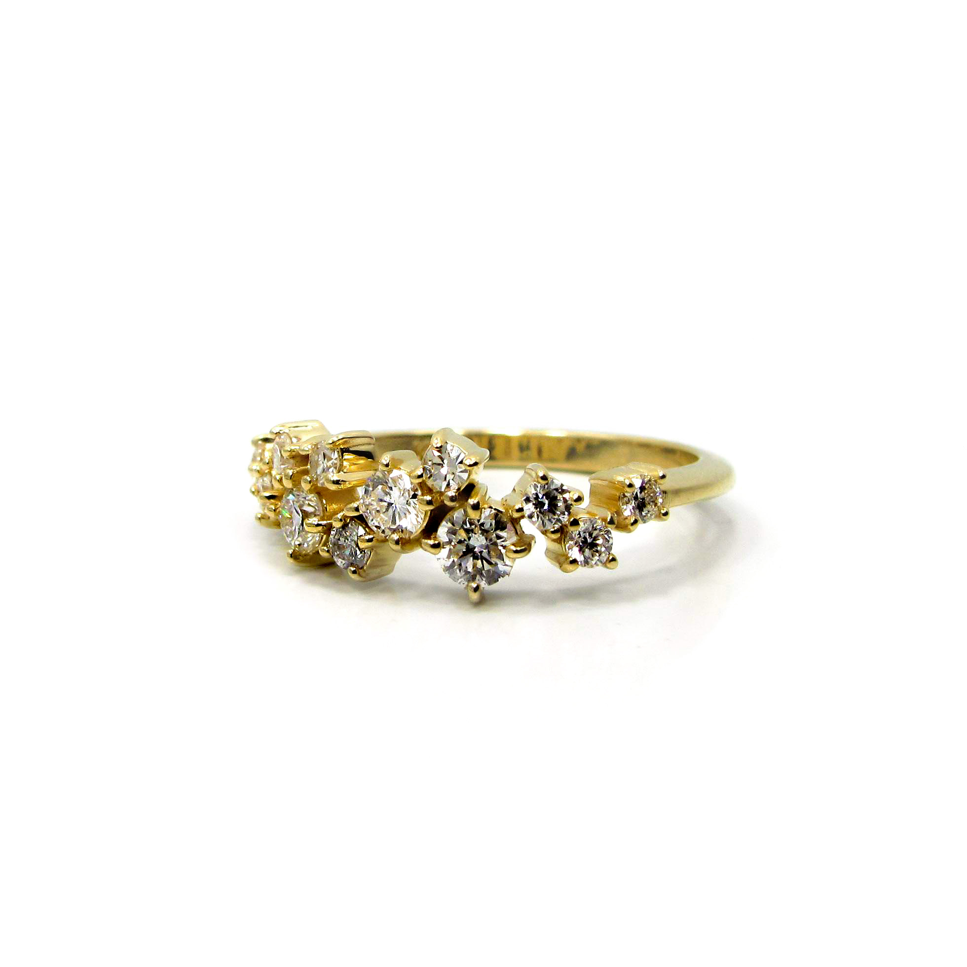 Diamond Cluster Ring