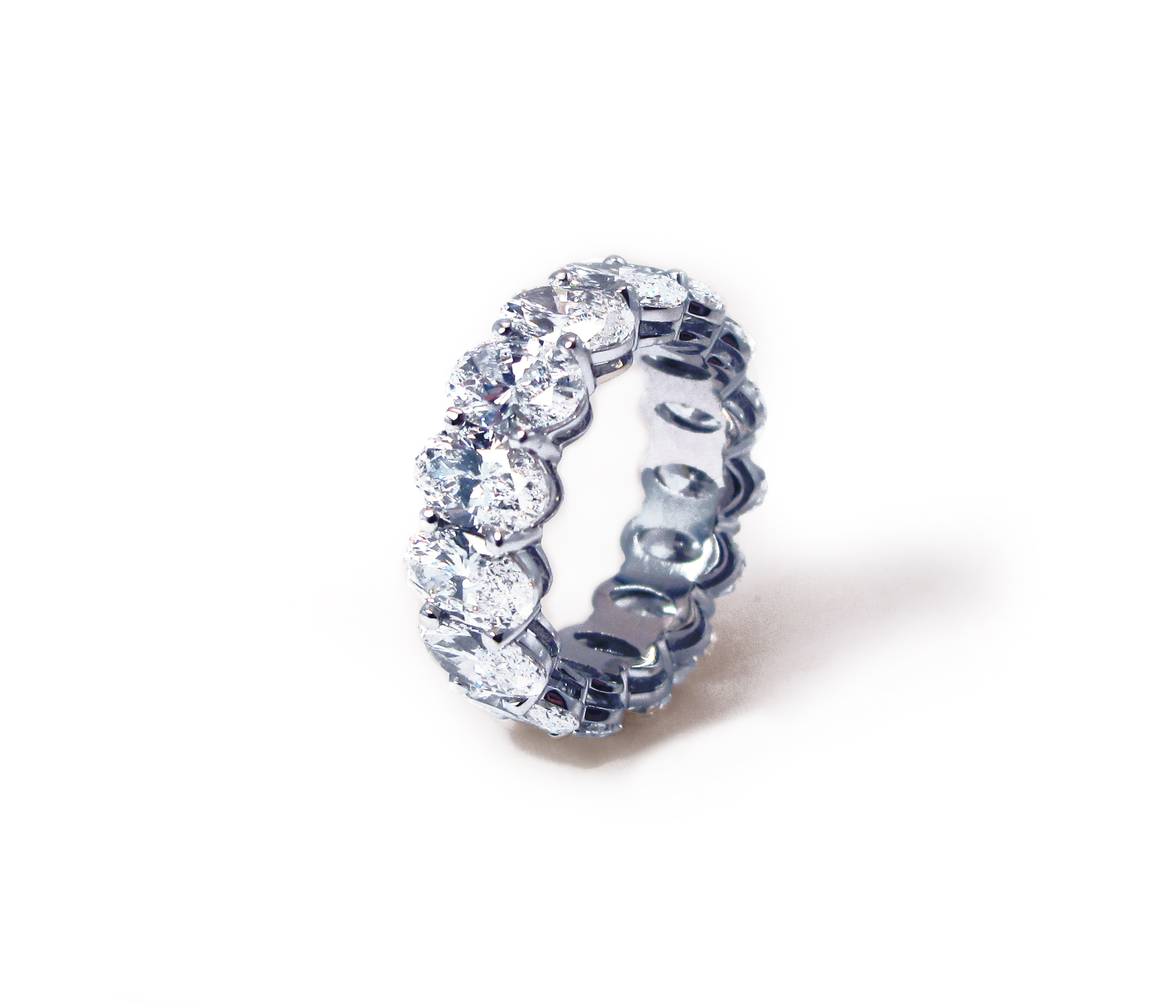 Oval Diamond Eternity Band