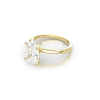 Solitaire Engagement Ring in Yellow Gold. Oval Diamond